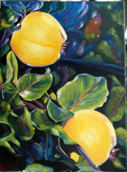 Membrillos Oil Canvas Still Life Paintings