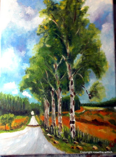 Abedules Oil Canvas Landscaping