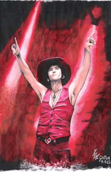 Enrique Bunbury Acrylic Paper Portrait