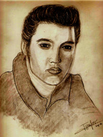 Retrato Elvis Presley