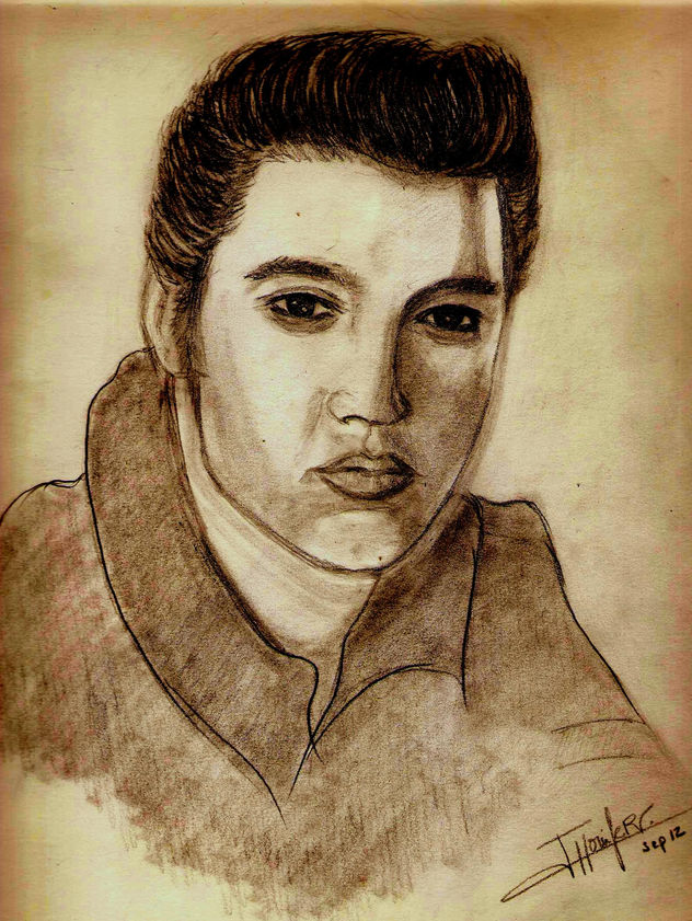 Retrato Elvis Presley