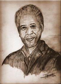 Retrato Morgan Freeman