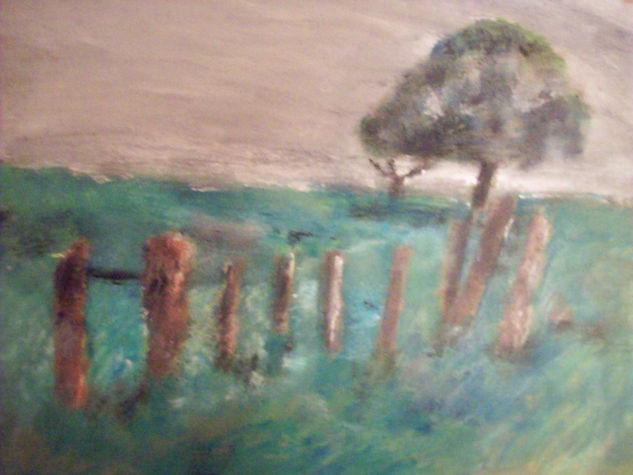 Tiempos extraños Oil Paper Landscaping