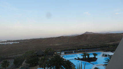 Paisaje con piscina