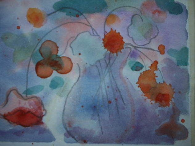 flores 3 Watercolour Paper Floral Painting