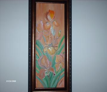 ORQUIDEAS Acrylic Canvas Floral Painting