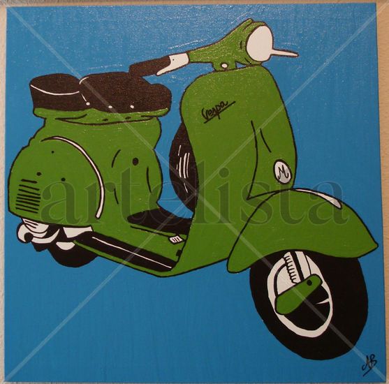 Vespa Acrylic Canvas Others