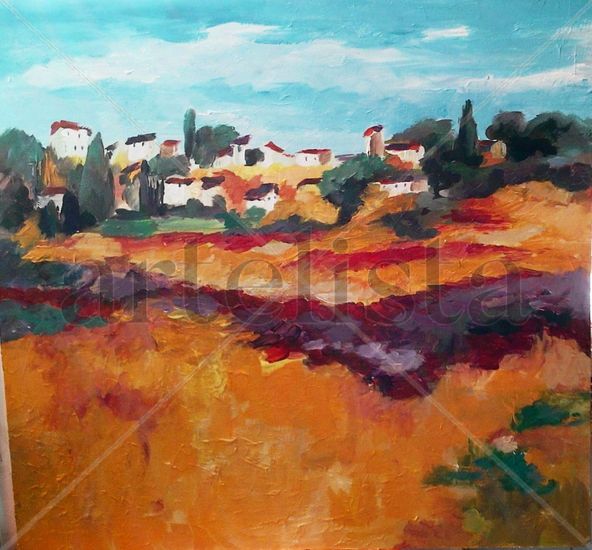 VERANO EN EL CAMPO Acrylic Panel Landscaping