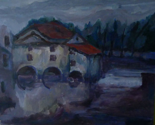 Muiño de Xuvia Oil Canvas Landscaping