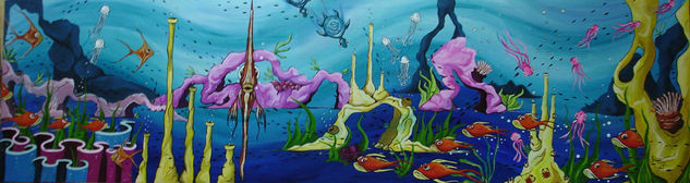 Aquarium Acrylic Canvas Animals