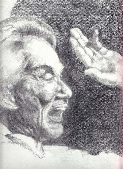 CHAVELA Lápiz (Negro) Papel Retrato