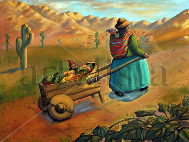 transportando Oil Canvas Landscaping