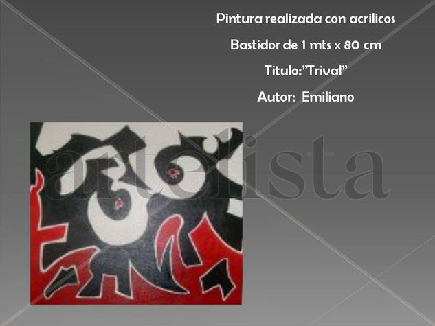 TRIVAL Acrílico Lienzo Figura