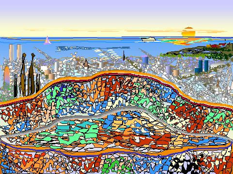 Park Guell Others Paper Landscaping