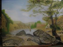 Rocas Oil Canvas Landscaping