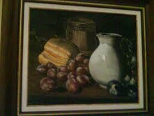 Pan y ciruelas L.Meléndez Oil Canvas Still Life Paintings