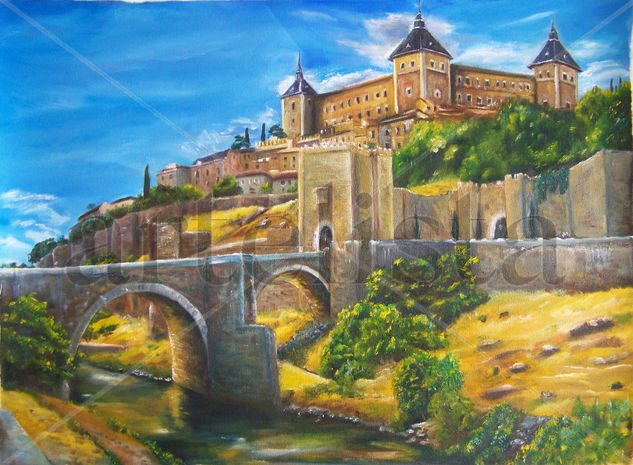 Alcazar de Toledo Oil Canvas Landscaping