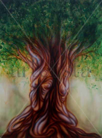 Arbol de la vida Acrylic Canvas Figure Painting