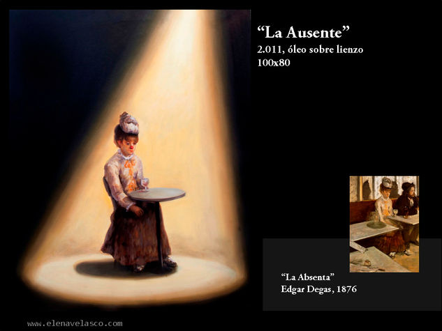 La absenta ausente Oil Canvas Figure Painting