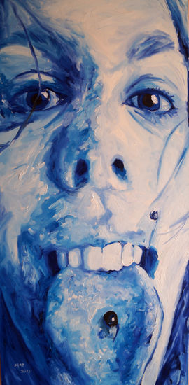 Sin hueso Oil Canvas Portrait