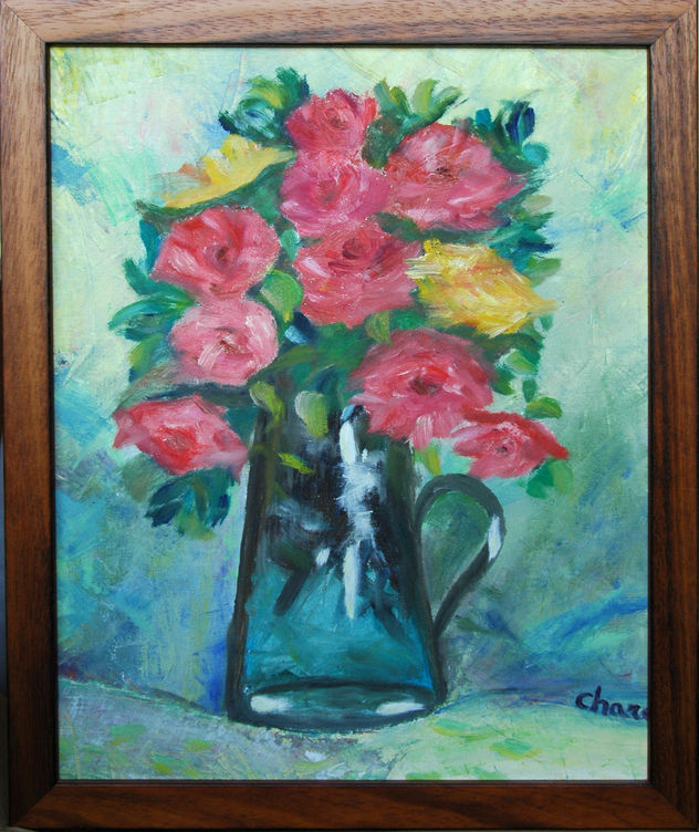 Rosas en cristal