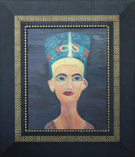 Nefertiti Óleo Lienzo Figura