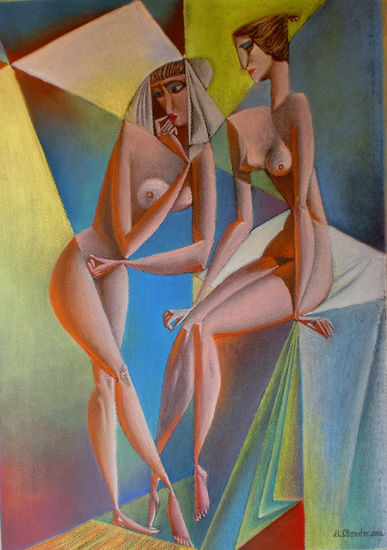 HOMENAJE A KURASOV Pastel Papel Desnudos