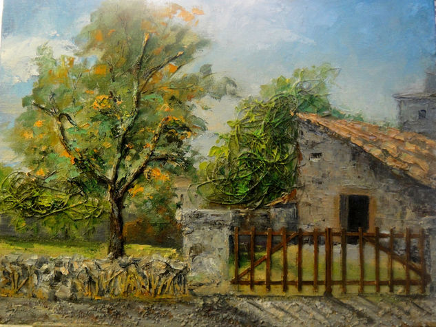 Un rincón tranquilo Oil Canvas Landscaping