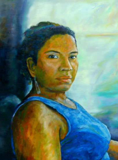 MEXICANA Oil Canvas Portrait