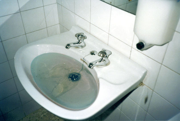 Un aseo púplico un sitio privado (detalle)