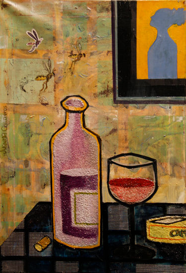 Manolo Escobar Oil Canvas Still Life Paintings