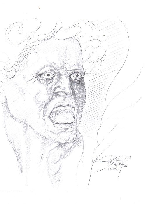 Anima en Pena - estudio sobre un dibujo de Miguel Angel