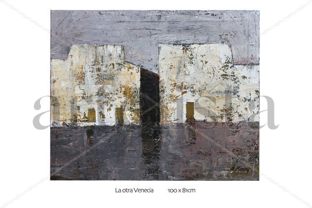 La otra Venecia Acrylic Canvas Landscaping