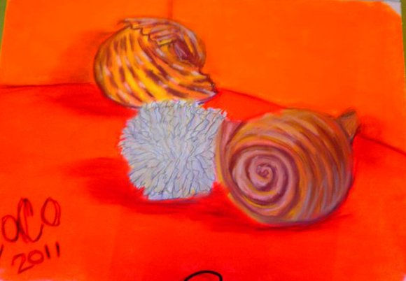 caracoral Pastel Card Still Life Paintings