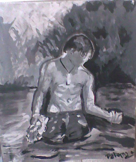 inmerso Acrylic Paper Figure Painting