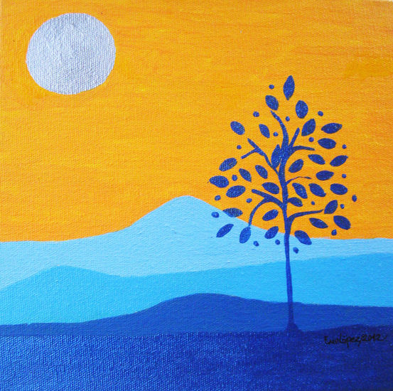 Erase una vez Acrylic Canvas Landscaping