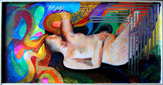 Pregnant Óleo Tabla Desnudos