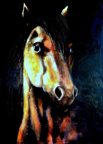 caballo Acrylic Canvas Animals