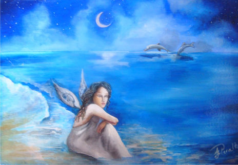 Ninfa con delfines