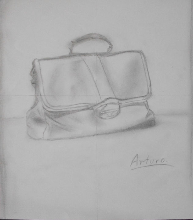 Classic briefcase dibujado a mano