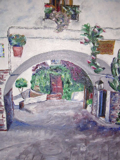 Puerta de la ciudad Oil Canvas Landscaping