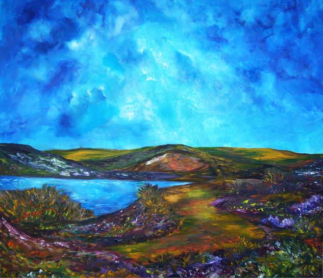 Paisaje Azul Oil Canvas Landscaping