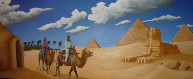 Paisaje de Egipto Oil Canvas Landscaping