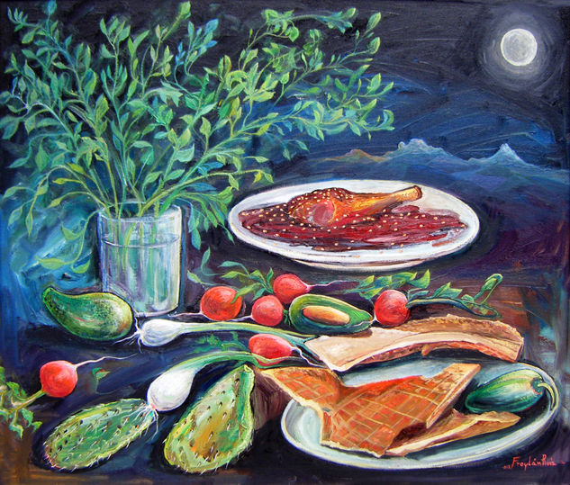 EL MOLE Oil Canvas Still Life Paintings