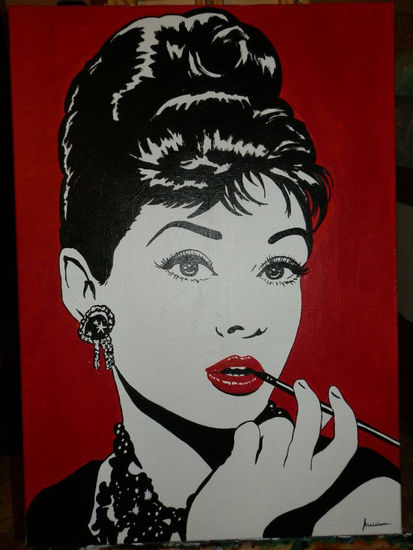 Audrey Acrylic Canvas Portrait