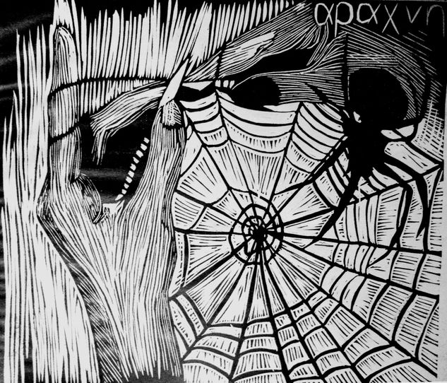 Aracne Linograbado