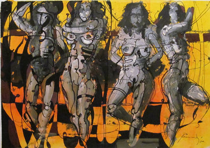 "Mujeres en amarillo"