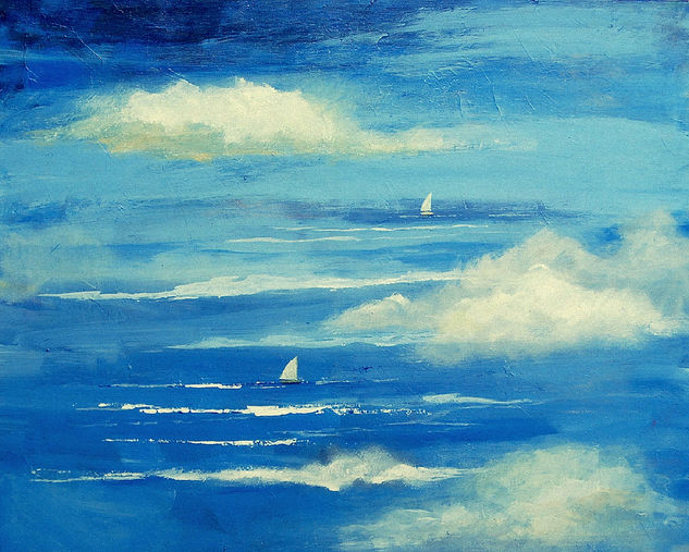 Sea in the sky Acrylic Canvas Landscaping