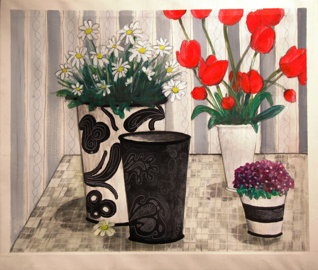 Yayo, esto... Sharon Acrylic Canvas Still Life Paintings