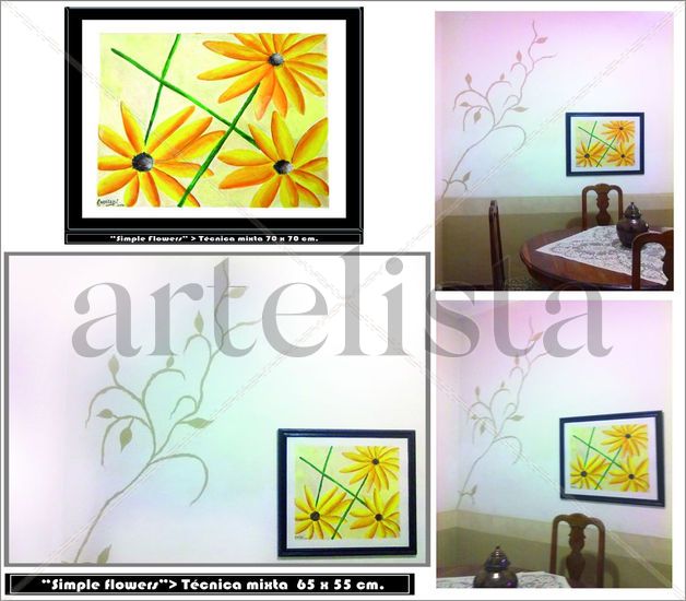 Simple flowers Media Mixta Otros Otros